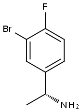 (R)-1-(3-BROMO-4-FLUOROPHENYL)ETHANAMINE 结构式