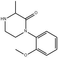 1-(2-METHOXY-PHENYL)-3-METHYL-PIPERAZIN-2-ONE 结构式