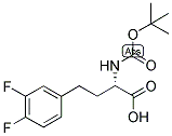 (S)-2-TERT-BUTOXYCARBONYLAMINO-4-(3,4-DIFLUORO-PHENYL)-BUTYRIC ACID 结构式