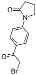 1-[4-(BROMOACETYL)PHENYL]PYRROLIDIN-2-ONE 结构式