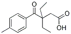 3-ETHYL-3-(4-METHYL-BENZOYL)-PENTANOIC ACID 结构式