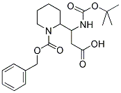2-(1-TERT-BUTOXYCARBONYLAMINO-2-CARBOXY-ETHYL)-PIPERIDINE-1-CARBOXYLIC ACID BENZYL ESTER 结构式