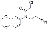 2-CHLORO-N-(2-CYANOETHYL)-N-2,3-DIHYDRO-1,4-BENZODIOXIN-6-YLACETAMIDE 结构式