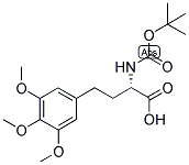 (S)-2-TERT-BUTOXYCARBONYLAMINO-4-(3,4,5-TRIMETHOXY-PHENYL)-BUTYRIC ACID 结构式
