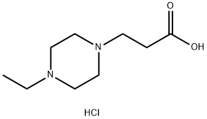3-(4-乙基哌嗪-1-基)丙酸二盐酸盐 结构式