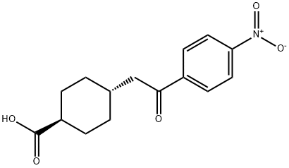 TRANS-4-[2-OXO-2-(4-NITROPHENYL)ETHYL]CYCLOHEXANE-1-CARBOXYLIC ACID 结构式