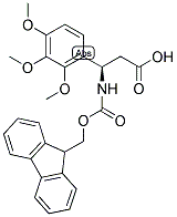 (R)-3-(9H-FLUOREN-9-YLMETHOXYCARBONYLAMINO)-3-(2,3,4-TRIMETHOXY-PHENYL)-PROPIONIC ACID 结构式