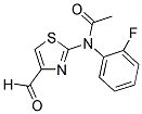 N-(2-FLUOROPHENYL)-N-(4-FORMYL-1,3-THIAZOL-2-YL)ACETAMIDE 结构式