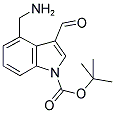 4-Aminomethyl-3-formyl-indole-1-carboxylic acid tert-butyl ester 结构式