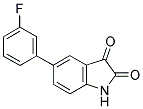 5-(3-FLUOROPHENYL)-1H-INDOLE-2,3-DIONE 结构式