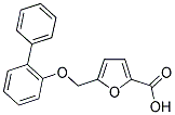 5-[([1,1'-BIPHENYL]-2-YLOXY)METHYL]-2-FUROIC ACID 结构式