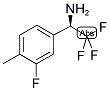 (1R)-2,2,2-TRIFLUORO-1-(3-FLUORO-4-METHYLPHENYL)ETHYLAMINE 结构式