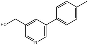(5-(对-甲苯基)吡啶-3-基)甲醇 结构式