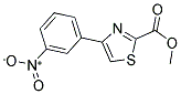 4-(3-NITRO-PHENYL)-THIAZOLE-2-CARBOXYLIC ACID METHYL ESTER 结构式