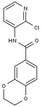 1,4-BENZODIOXIN-6-CARBOXAMIDE, N-(2-CHLORO-3-PYRIDINYL)-2,3-DIHYDRO- 结构式