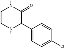 3-(4-氯苯基)哌嗪-2-酮 结构式