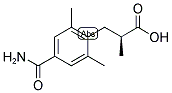(S)-3-(4-CARBAMOYL-2,6-DIMETHYL-PHENYL)-2-METHYL-PROPIONIC ACID 结构式