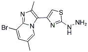 [4-(8-BROMO-2,6-DIMETHYL-IMIDAZO[1,2-A]PYRIDIN-3-YL)-THIAZOL-2-YL]-HYDRAZINE 结构式