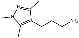 3-(三甲基-1H-吡唑-4-基)丙-1-胺 结构式