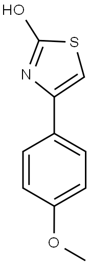 4-(4-METHOXY-PHENYL)-THIAZOL-2-OL 结构式