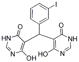 6-HYDROXY-5-[(4-HYDROXY-6-OXO-1,6-DIHYDROPYRIMIDIN-5-YL)(3-IODOPHENYL)METHYL]PYRIMIDIN-4(3H)-ONE 结构式