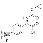 (R)-TERT-BUTOXYCARBONYLAMINO-(4-TRIFLUOROMETHYL-PHENYL)-ACETIC ACID 结构式