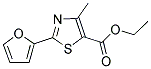 2-FURAN-2-YL-4-METHYL-THIAZOLE-5-CARBOXYLIC ACID ETHYL ESTER 结构式