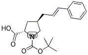 BOC-(R)-GAMMA-(3-PHENYL-ALLYL)-L-PROLINE 结构式