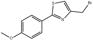 4-BROMOMETHYL-2-(4-METHOXY-PHENYL)-THIAZOLE 结构式