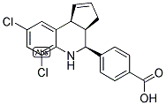 4-[(3aR,4S,9bS)-6,8-Dichloro-3a,4,5,9b-tetrahydro-3H-cyclopenta[c]quinolin-4-yl]benzoic acid 结构式