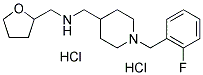 ([1-(2-FLUOROBENZYL)PIPERIDIN-4-YL]METHYL)(TETRAHY-DROFURAN-2-YLMETHYL)AMINE DIHYDROCHLORIDE 结构式