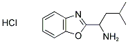 1-(1,3-BENZOXAZOL-2-YL)-3-METHYLBUTAN-1-AMINE HYDROCHLORIDE 结构式