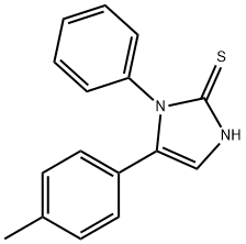 5-(4-甲基苯基)-1-苯基-1H-咪唑-2-硫醇 结构式
