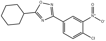 3-(4-氯-3-硝基苯基)-5-环己基-1,2,4-恶二唑 结构式
