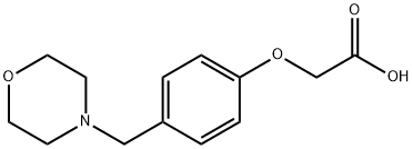 2-(4-(吗啉甲基)苯氧基)乙酸 结构式