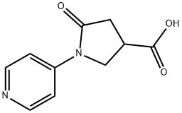5-OXO-1-PYRIDIN-4-YLPYRROLIDINE-3-CARBOXYLIC ACID 结构式