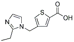 4-[(2-ETHYL-1H-IMIDAZOL-1-YL)METHYL]THIOPHENE-2-CARBOXYLIC ACID 结构式