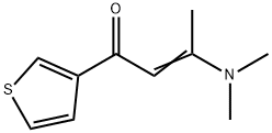 (E)-3-(二甲氨基)-1-(噻吩-3-基)丁-2-烯-1-酮 结构式