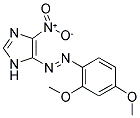 5-[(E)-(2,4-Dimethoxyphenyl)diazenyl]-4-nitro-1H-imidazole 结构式