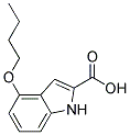 4-Butoxy-1H-indole-2-carboxylic acid 结构式