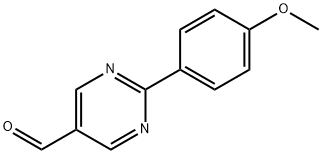 2-(4-甲氧基-苯基)-嘧啶-5-甲醛 结构式