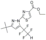 ETHYL 2-[3-TERT-BUTYL-5-(1,1,2,2-TETRAFLUOROETHYL)-1H-PYRAZOL-1-YL]-1,3-THIAZOLE-4-CARBOXYLATE 结构式