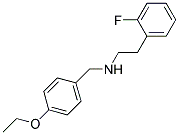 N-(4-ETHOXYBENZYL)-2-(2-FLUOROPHENYL)ETHANAMINE 结构式