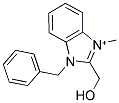 1-BENZYL-2-(HYDROXYMETHYL)-3-METHYL-1H-3,1-BENZIMIDAZOL-3-IUM 结构式