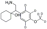 N,N-DIDESMETHYLVENLAFAXINE-D6 结构式