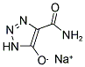 SODIUM 1H-1,2,3-TRIAZOLE-4-CARBAMOYL-5-OLATE 结构式