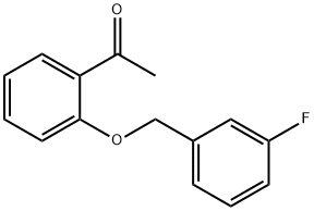 1-(2-((3-氟苄基)氧基)苯基)乙-1-酮 结构式