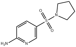 5-(吡咯烷-1-基磺酰基)吡啶-2-胺 结构式