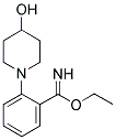 2-(4-Hydroxy-piperidin-1-yl)-benzimidic acid ethyl ester 结构式