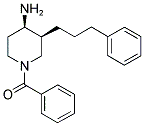 CIS-1-BENZOYL-3-(3-PHENYLPROPYL)PIPERIDIN-4-AMINE 结构式